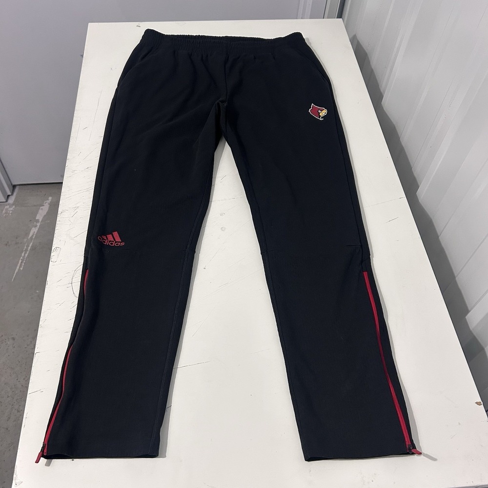 Adidas Louisville Cardinals ZNE Basketball Warmup Pants NCAA Team Issued L Tall